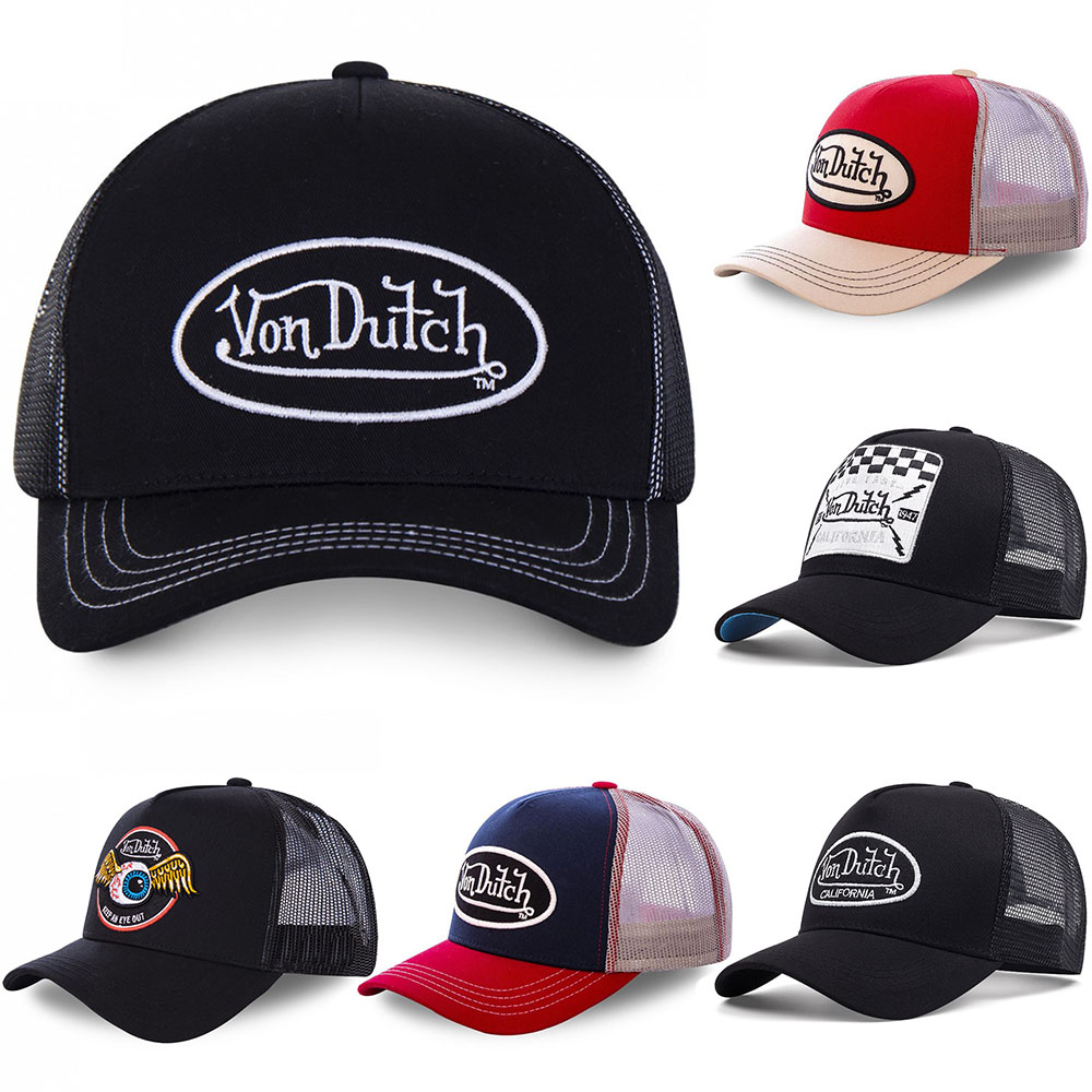 Trucker Cap Mesh - Casquette de baseball VON, style décontracté,