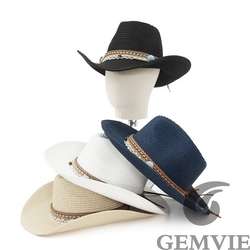 GEMVIE Chapeau de paille rétro - Cowboy Hat Straw avis et prix